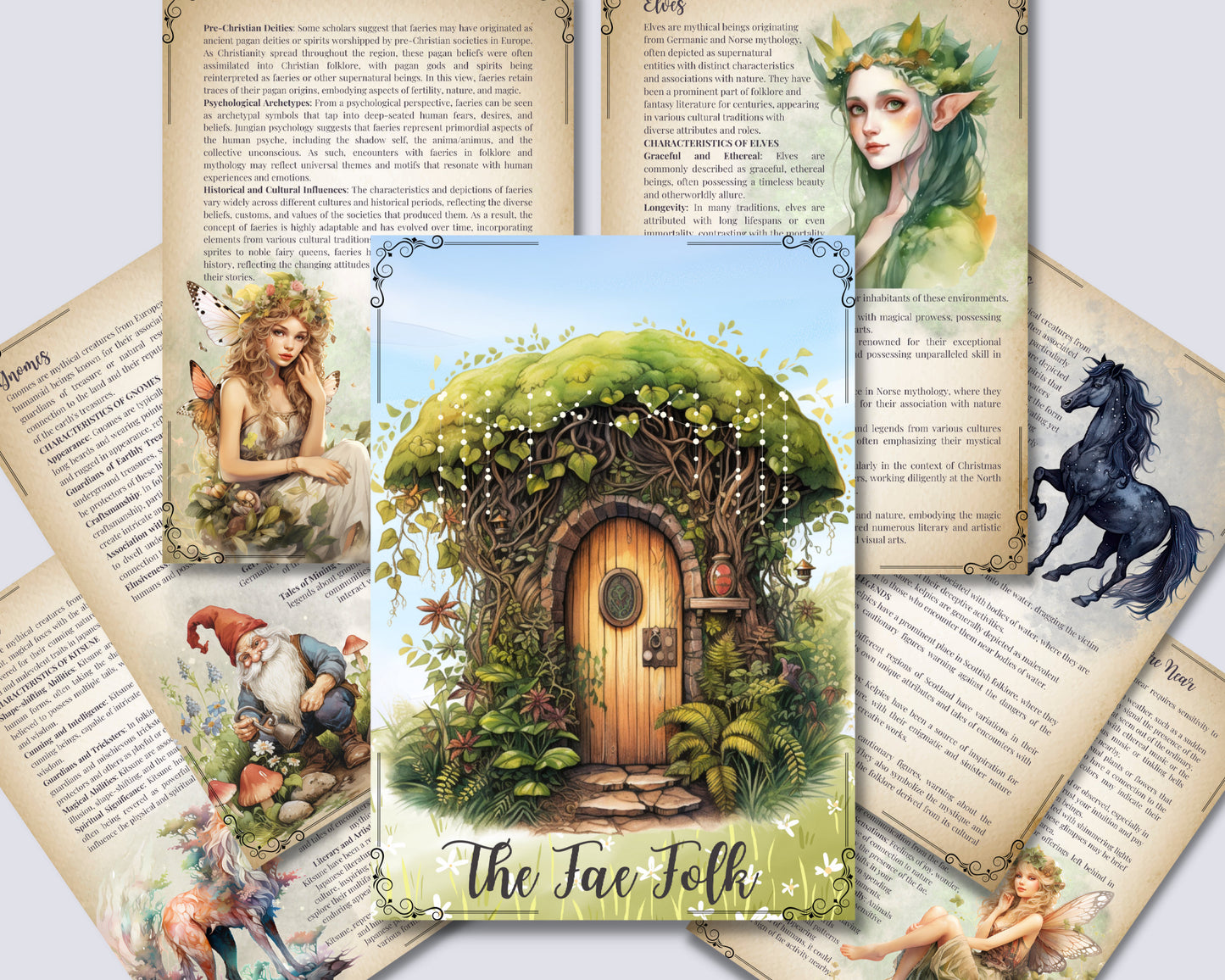 The Fae Folk: Your ULTIMATE Basic Guide on Everything About Fairies. PRINTABLE.