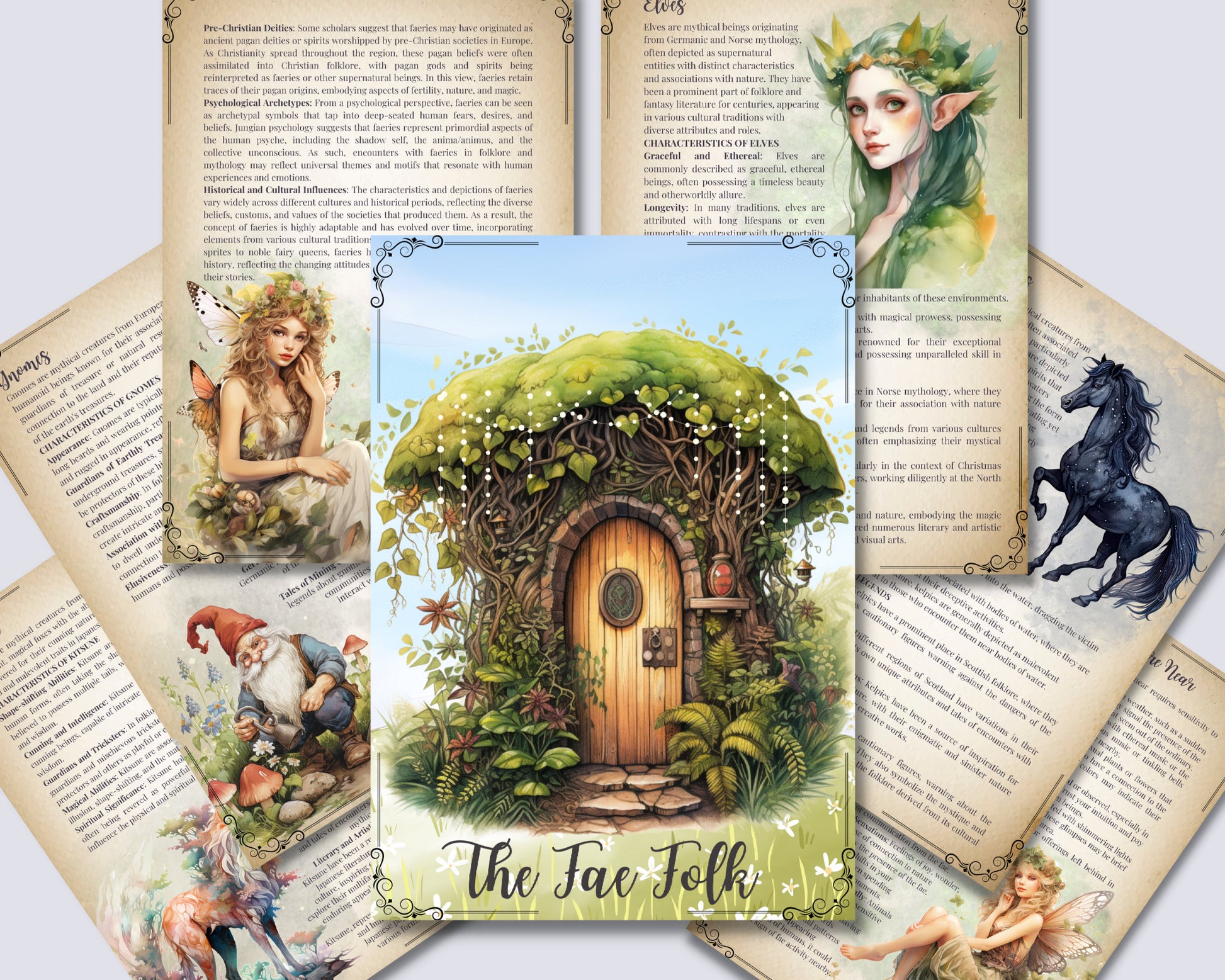 The Fae Folk: Your ULTIMATE Basic Guide on Everything About Fairies. PRINTABLE.