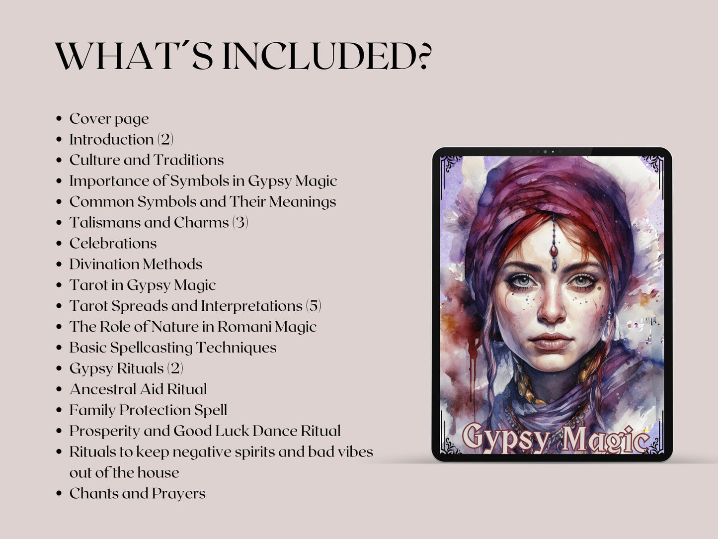 Gypsy Magic. The Ultimate Basic Guide to Romani Witchcraft, Signs, Symbols, Talismans, Charms, Amulets, Tarot, Spells, and More. Printable