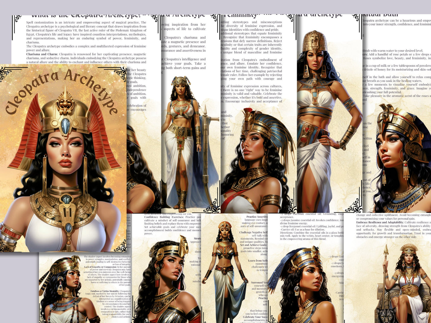Cleopatra Archetype: Unleash Your Inner Power, Femininity, and Success. Printable.
