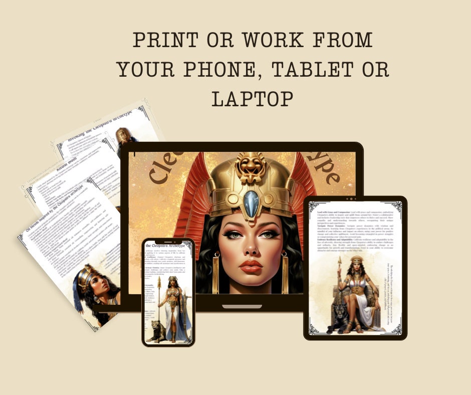 Cleopatra Archetype: Unleash Your Inner Power, Femininity, and Success. Printable.