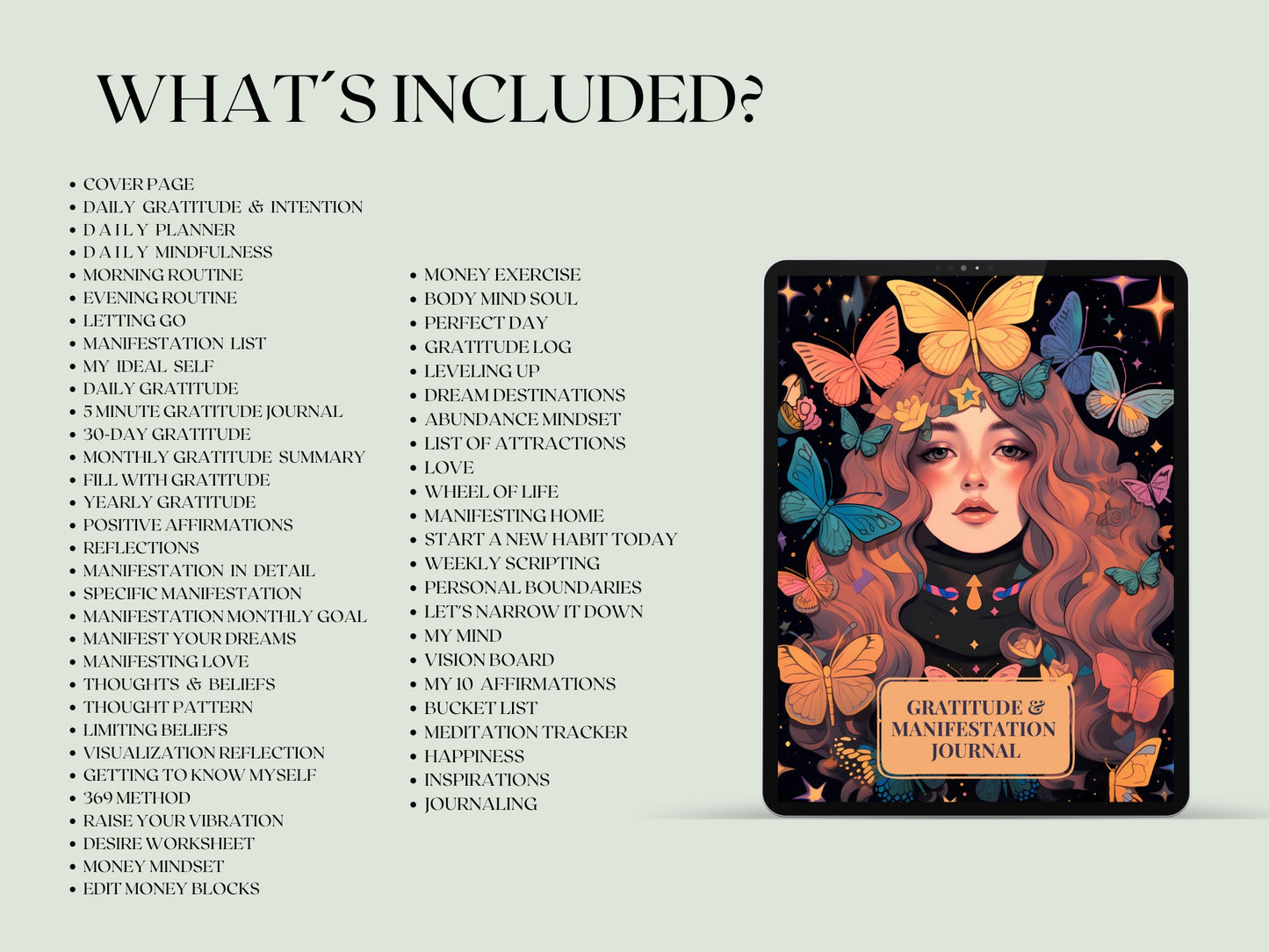 Gratitude & Manifestation Planner. Printable.