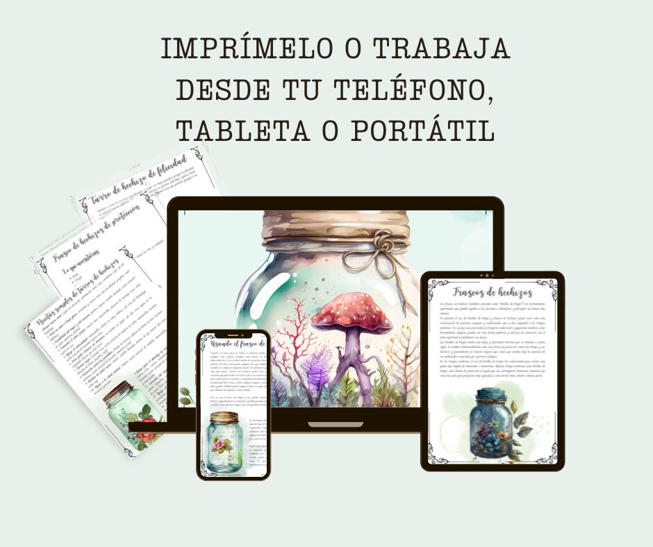 TARROS DE HECHIZO. Hermosas páginas para tu Libro de las Sombras. Descarga instantánea.