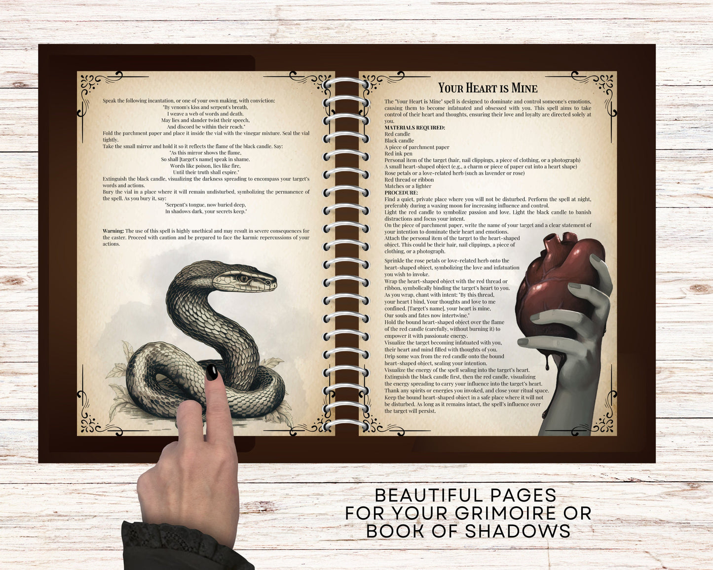 Baneful Magic Spells Collection. 17 Potent Curses & Hexes. Printable.