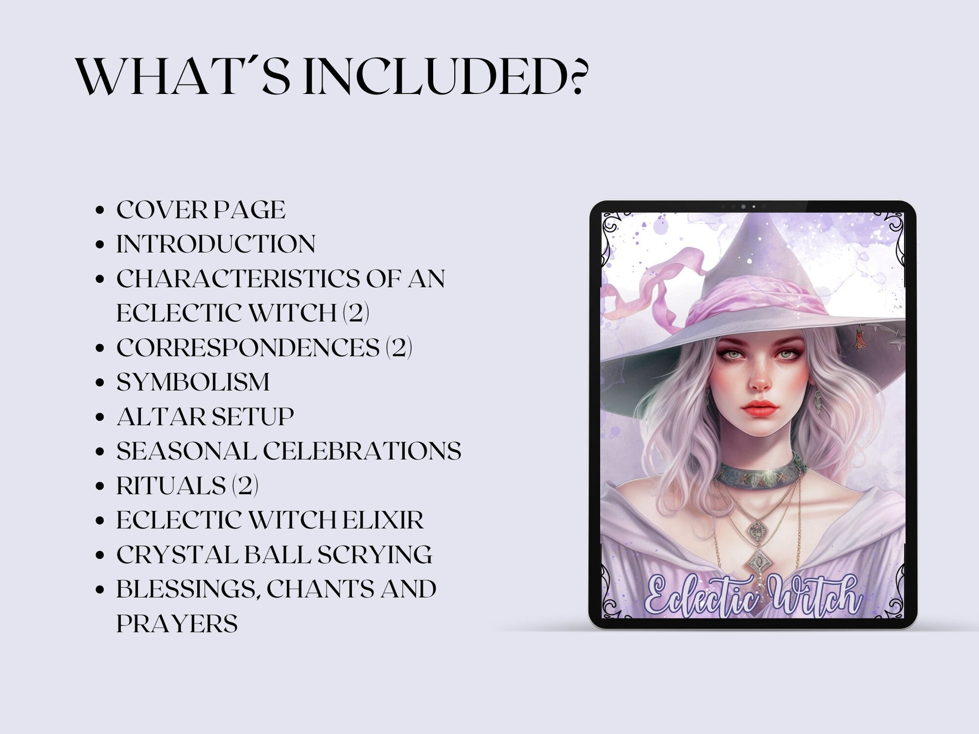 Eclectic Witch. Beautiful pages for your Grimoire or Book Of Shadows. Printable.