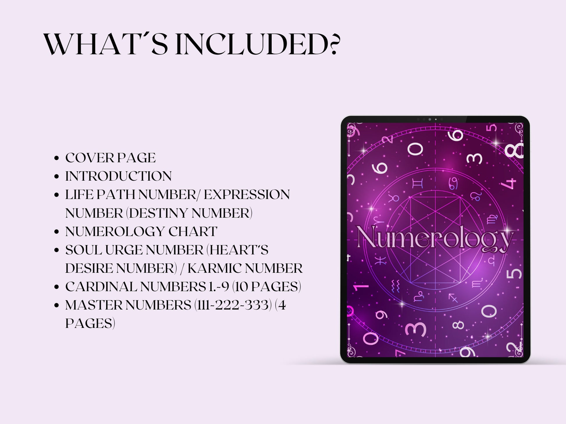 Numerology. Beginners guide. Beautiful pages for your Grimoire or Book Of Shadows. Printable