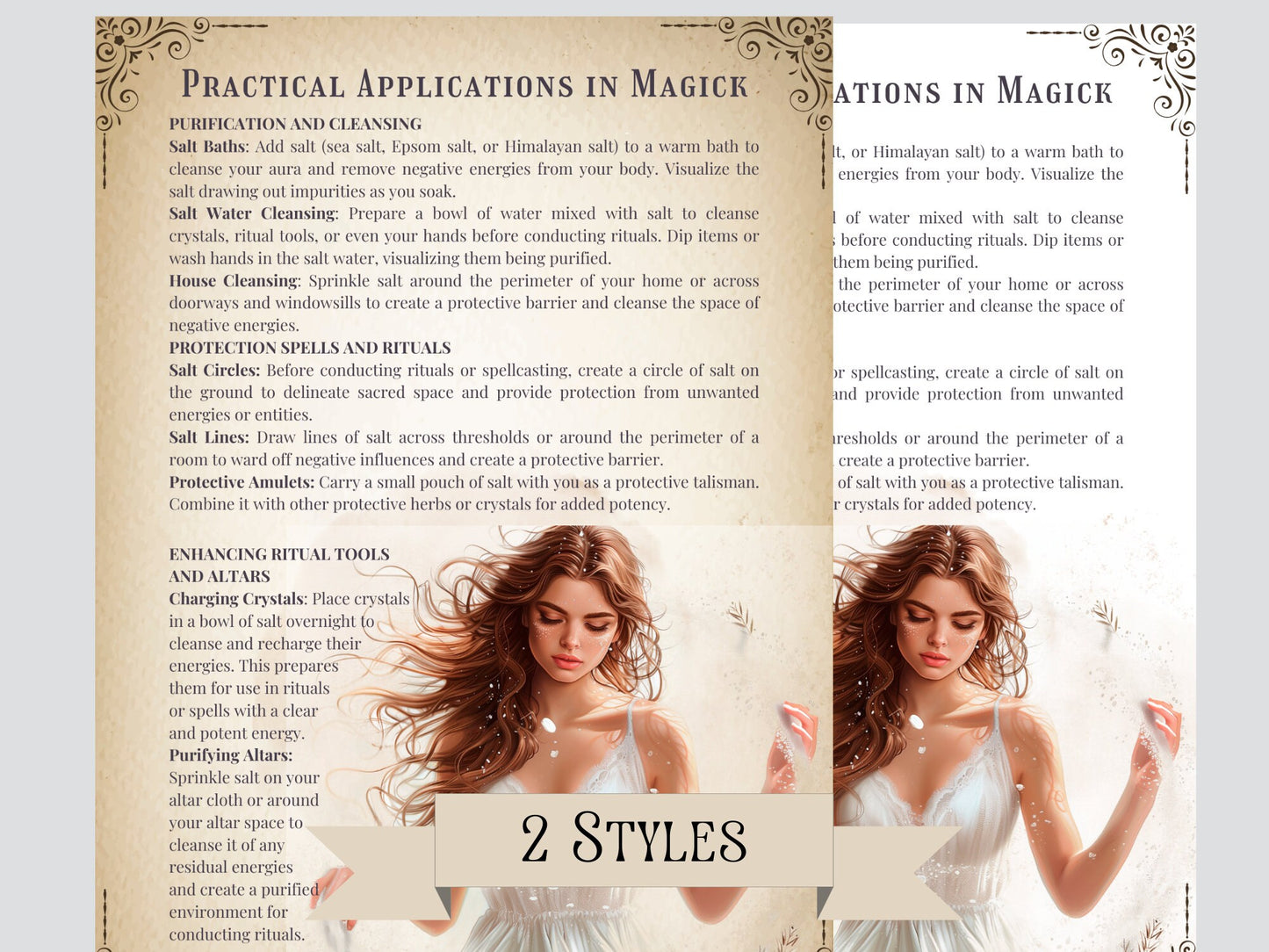 SALT MAGICK. Witch Salt recipes. Basic Guide. The most complete. Printable