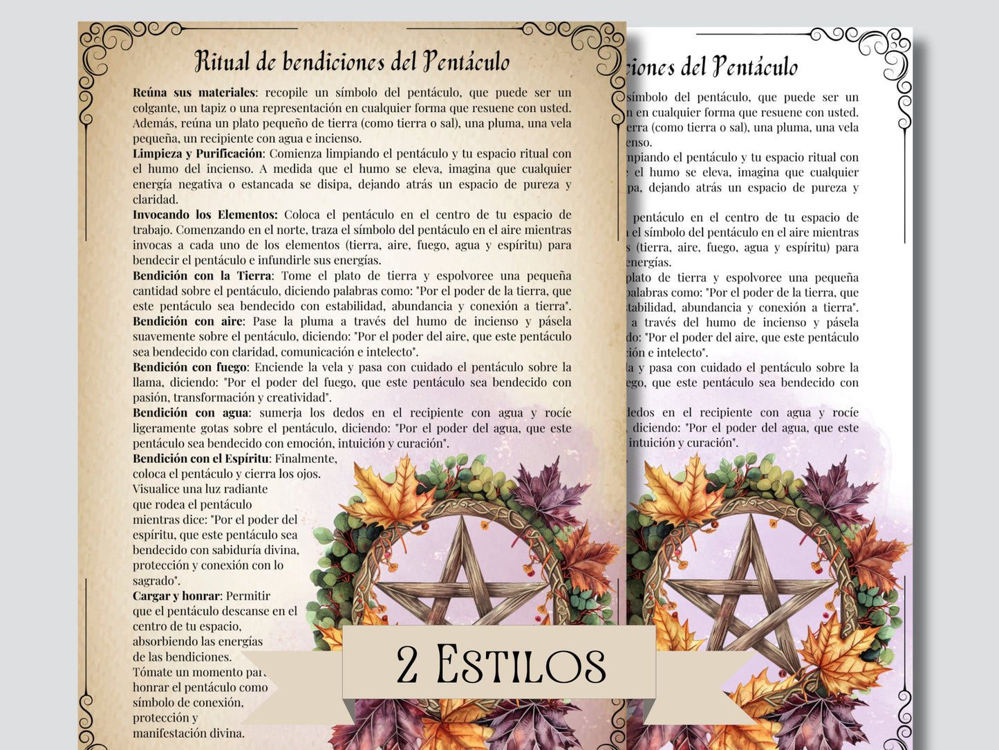 MABON. Rituales y Ceremonias. Bonitas páginas imprimibles para tu Grimorio o Libro de las Sombras. Imprimible