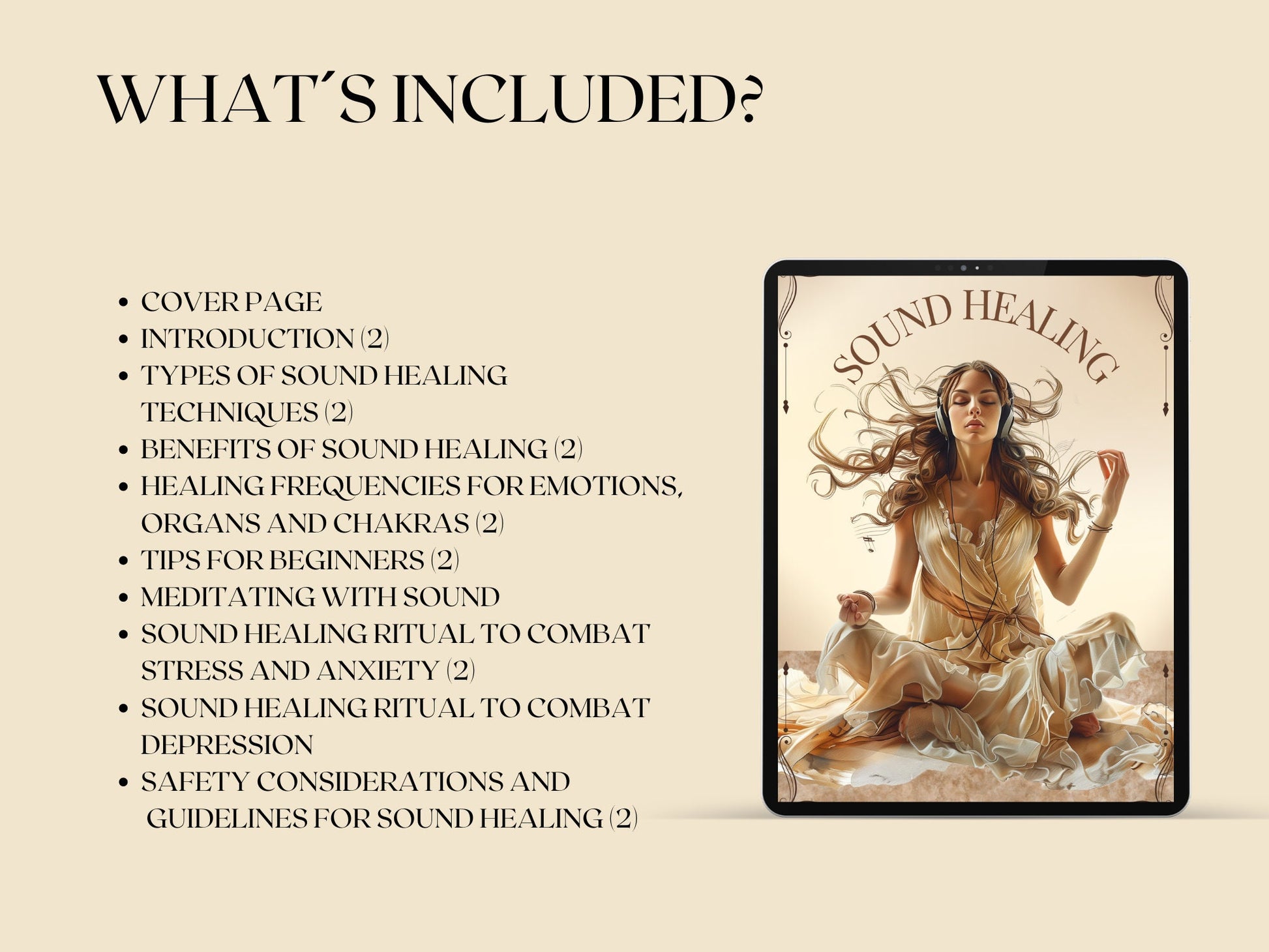 SOUND HEALING. Basic Guide. beautiful pages for your Grimoire or Book Of Shadows. Printable.