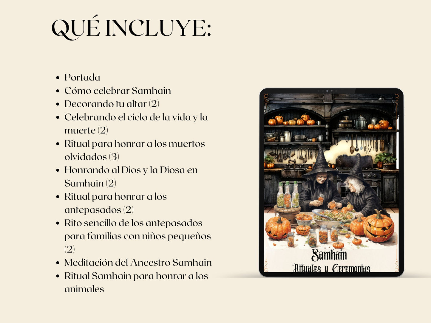 Rituales y ceremonias de Samhain. Páginas imprimibles para tu Grimorio o Libro de las Sombras.