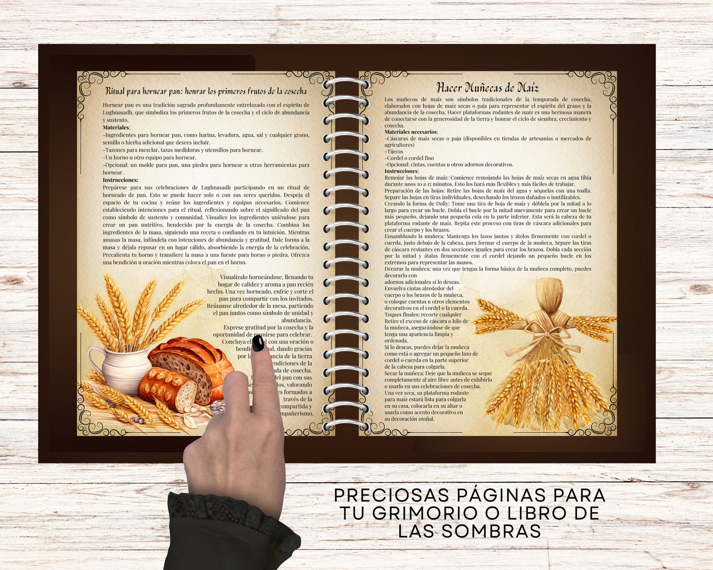 Lughnasadh. Lammas. Rituales y Ceremonias. Páginas imprimibles para tu Libro de las Sombras o Grimorio.