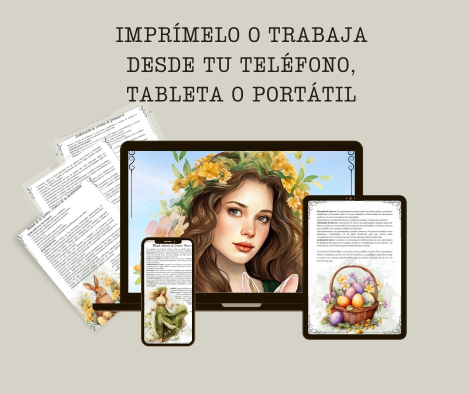 Ostara. Rituales y Ceremonias. Páginas imprimibles para tu Libro de las Sombras o Grimorio.