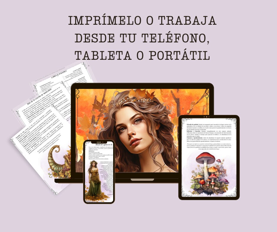 MABON. Rituales y Ceremonias. Bonitas páginas imprimibles para tu Grimorio o Libro de las Sombras. Imprimible