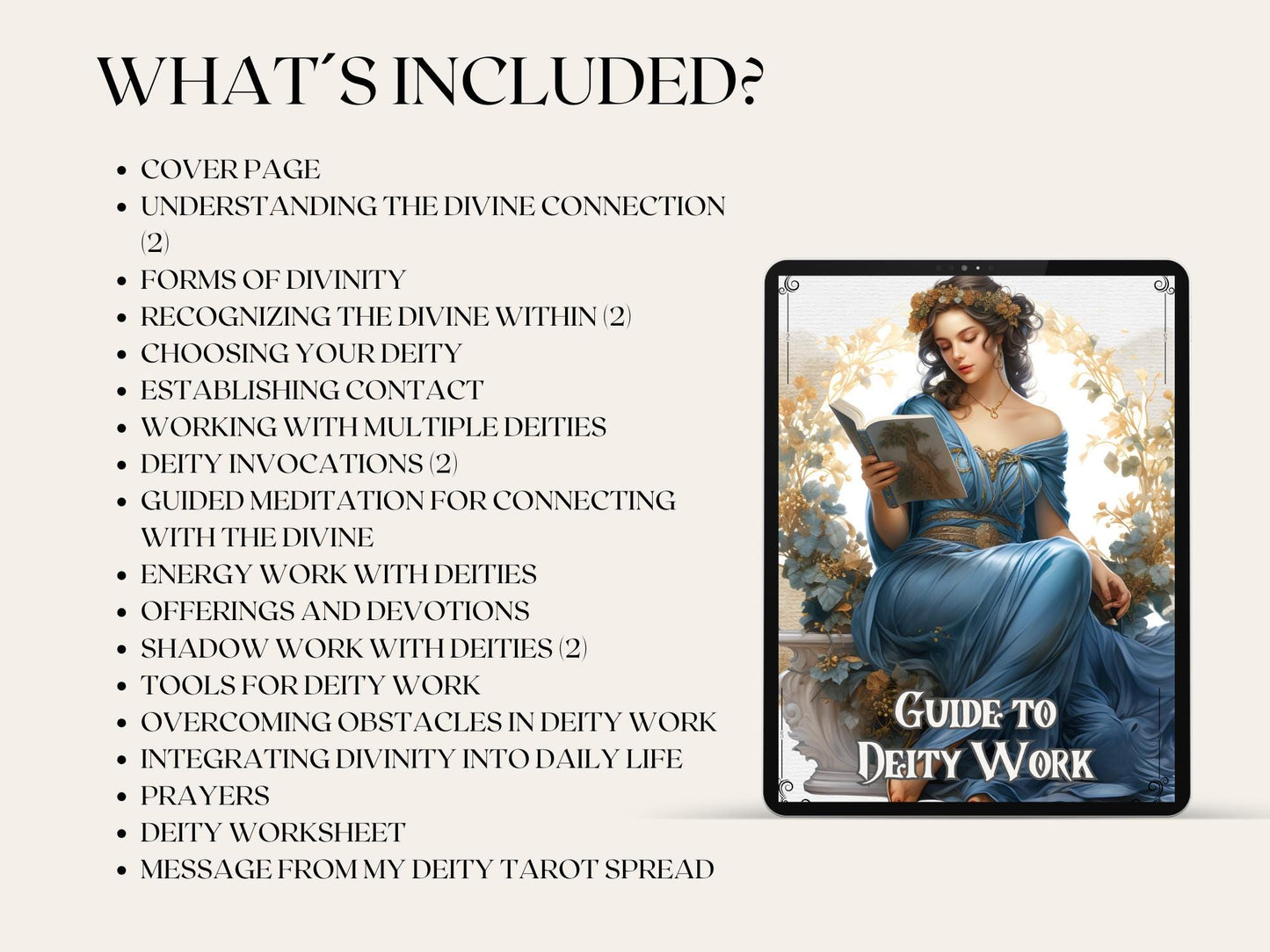 Guide To The Basics Of Deity Work. Beautiful pages. Printable