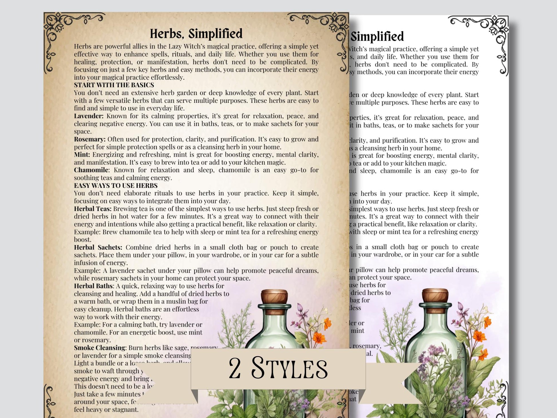 Lazy Wich Bundle.The most complete. Guide to Low-Effort Witchcraft, easy Spells, Rituals, Affirmations, Journal Prompts, and More! Printable