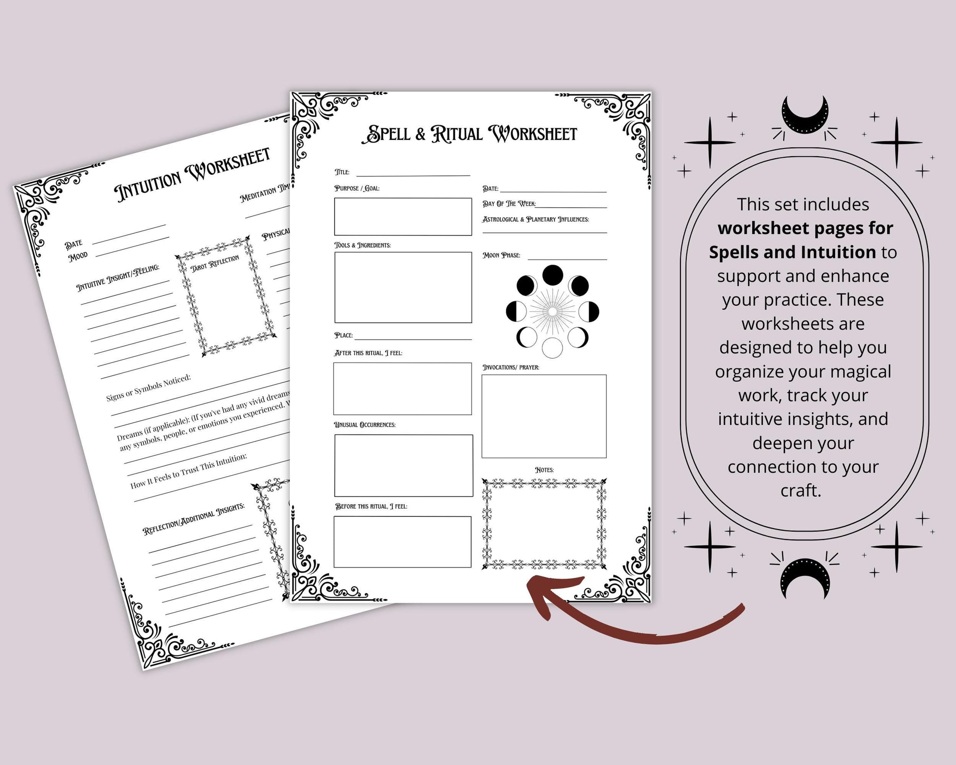 Baby Witch Bundle. Basics of Witchcraft. The most complete. Energy Work, Deities, Cleansing, Altars, Spells, and More! - Printable Pages