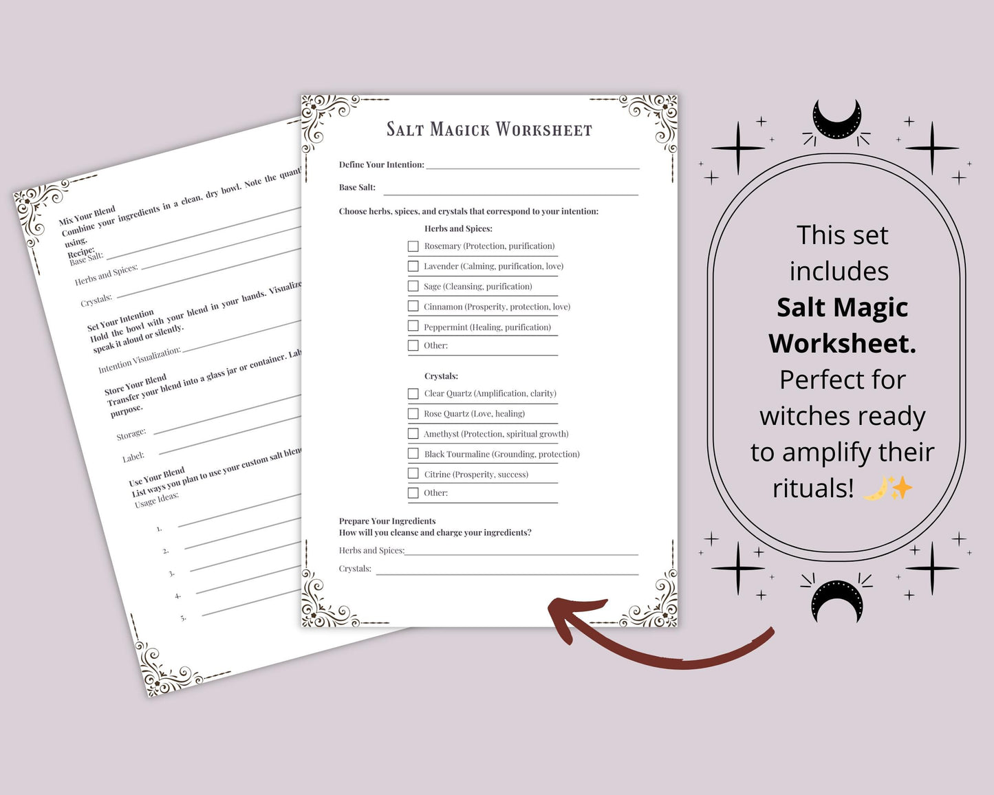 SALT MAGICK. Witch Salt recipes. Basic Guide. The most complete. Printable
