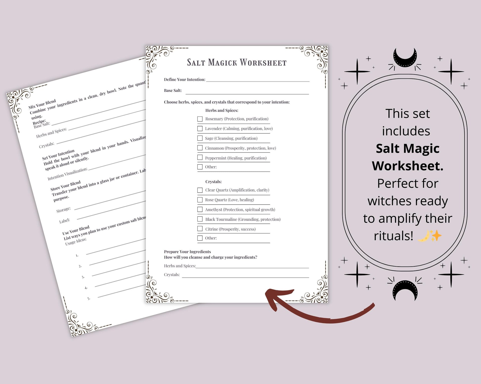 SALT MAGICK. Witch Salt recipes. Basic Guide. The most complete. Printable