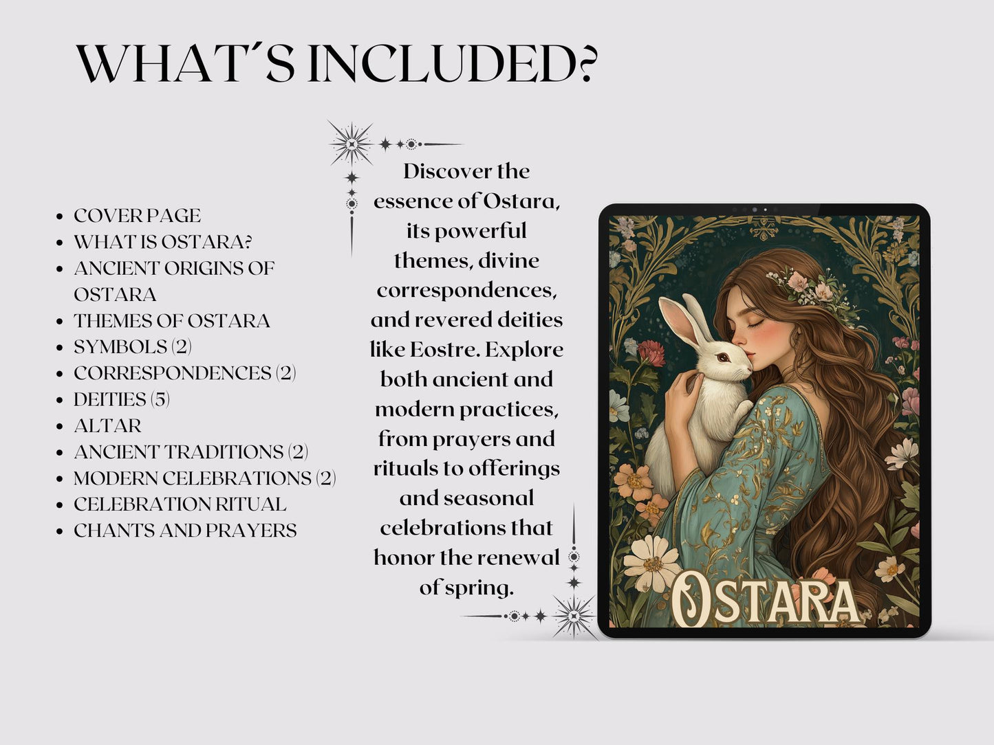 Ostara. Beautiful pages for your Grimoire or Book Of Shadows. Printable. Ostara Sabbat.