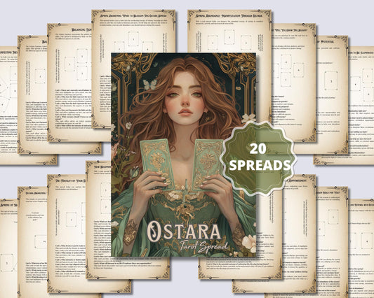 Ostara Tarot Spread Journal. 20 Tarot Spreads to Embrace the Energy of the Sabbat. Printable