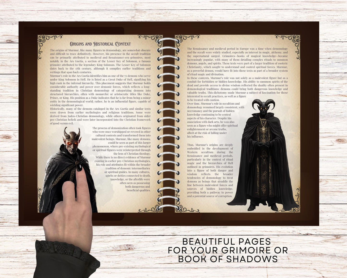Murmur. The Great Duke of Hell. Grimoire Printable Pages.