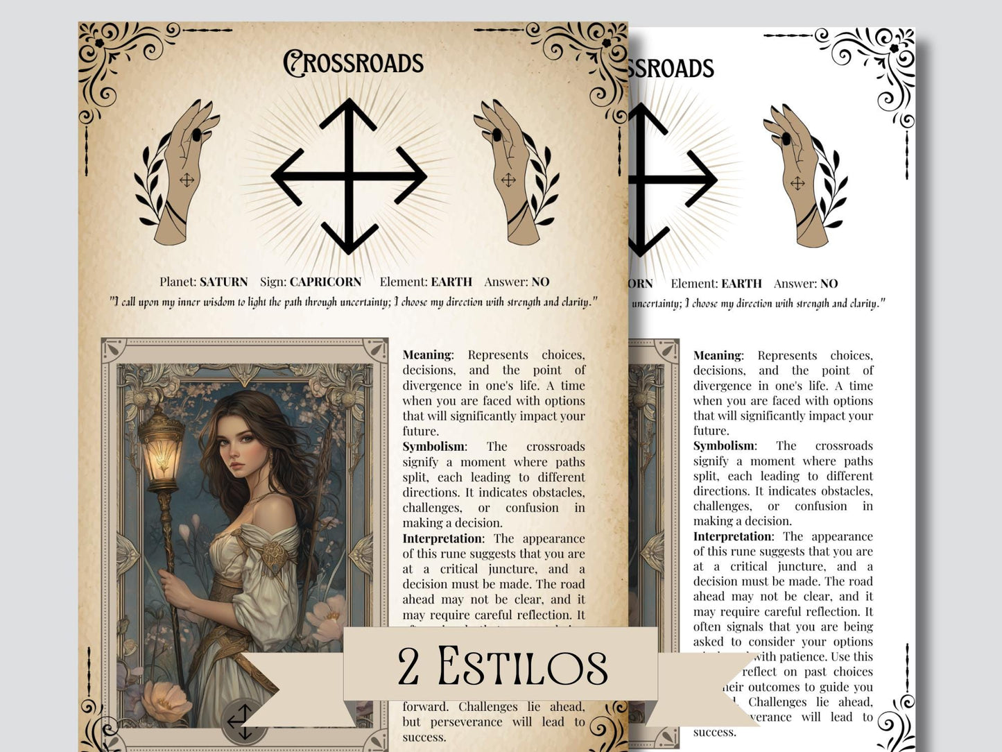 Witches Rune Bundle. Printable Grimoire Pages & Rune Magic Cards. Gorgeous, ready-to-print pages for your Grimoire or Book of Shadows.