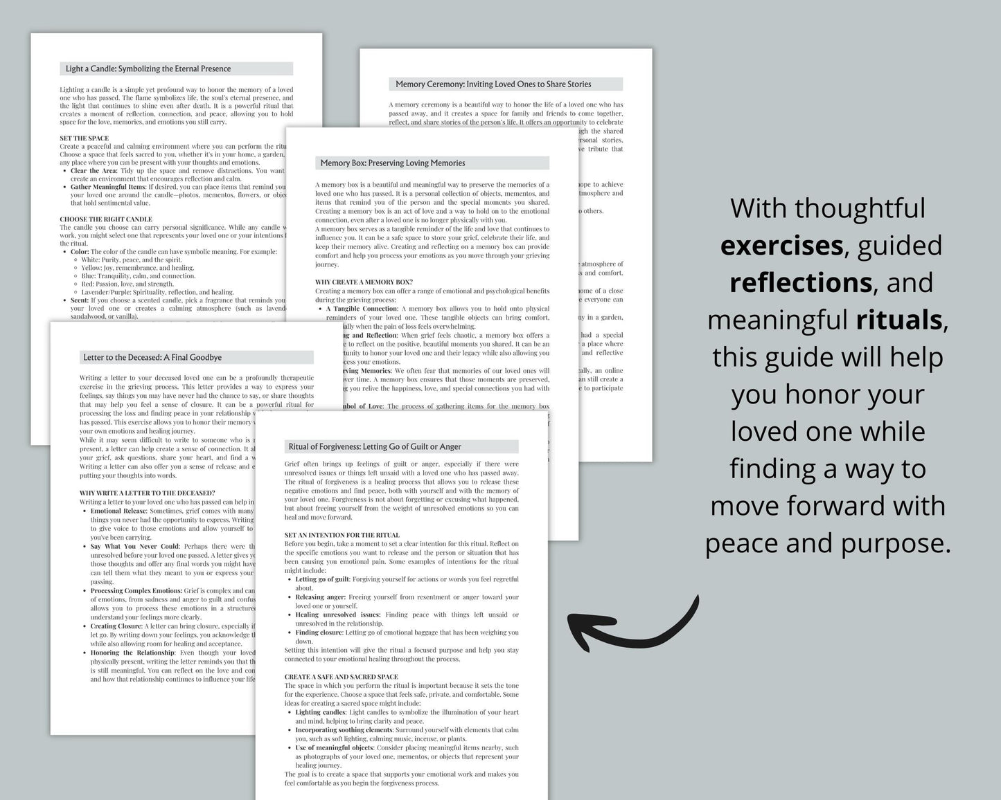 Overcoming the Loss of a Loved One – A 118-Page Guide to Healing and Transformation. Printable