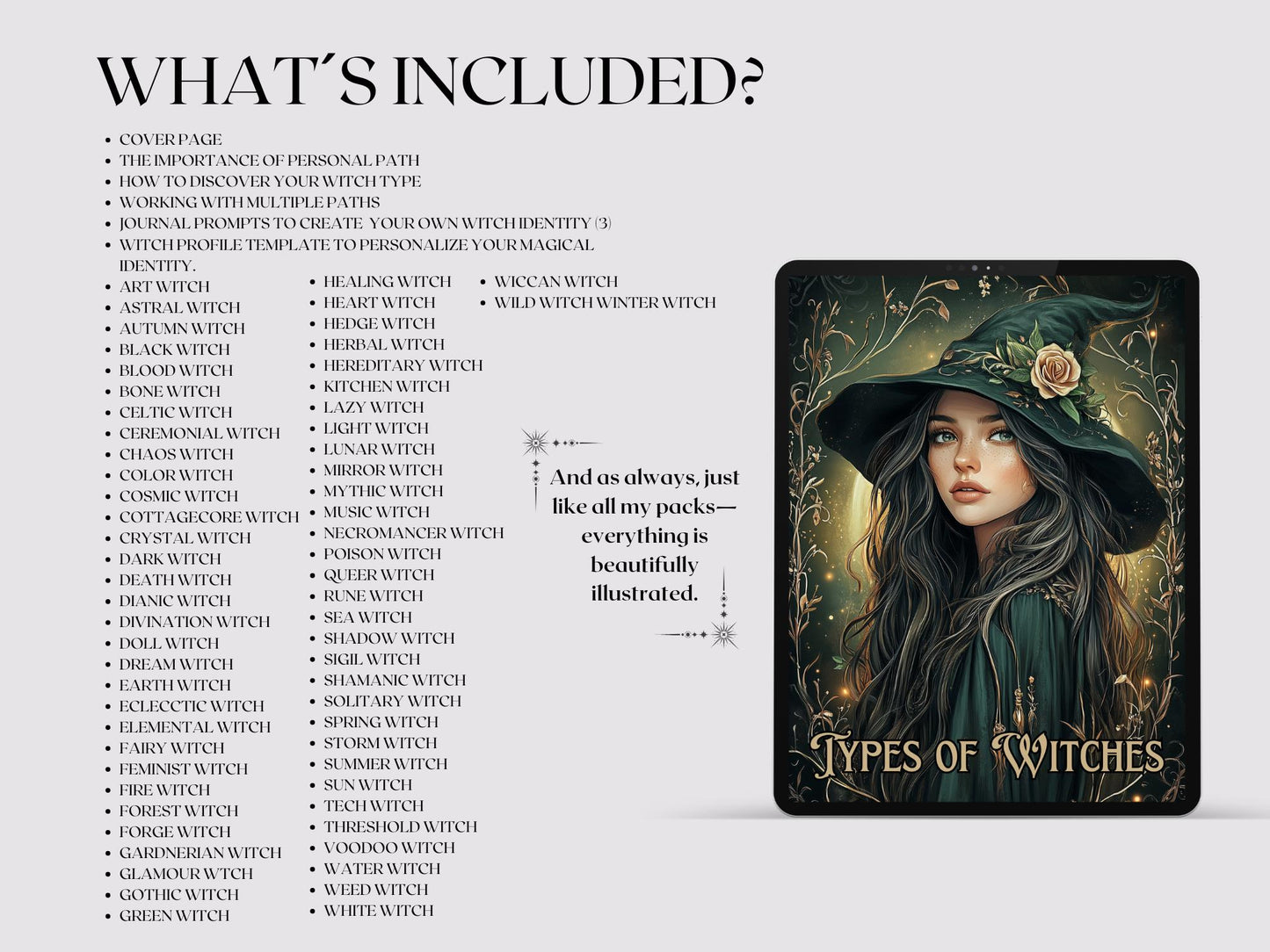 Types of Witches. Discover Your Powerful Spiritual Path. 39 Most Common Types of Witches. Instant download