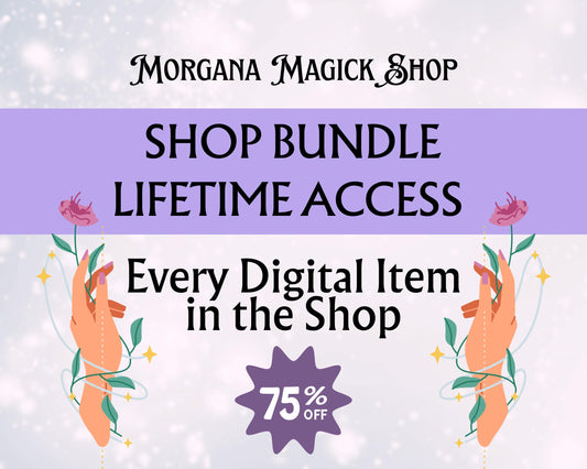 Full Shop Bundle. Every Digital Product in the Store, 3000+ PDF Pages For Your Grimoire or Book of Shadows. Printable Pages