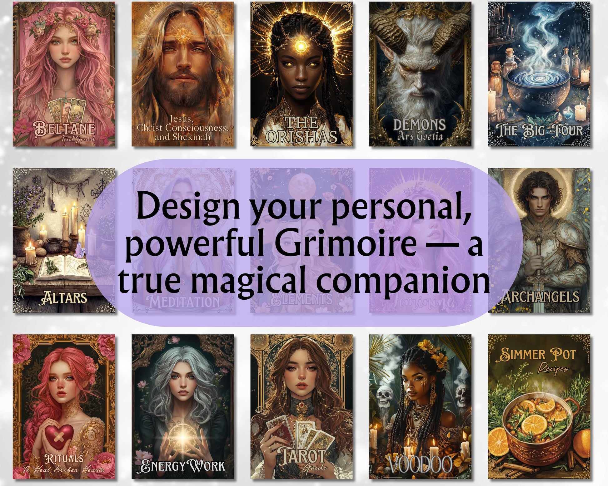 Full Shop Bundle. Every Digital Product in the Store, 3000+ PDF Pages For Your Grimoire or Book of Shadows. Printable Pages