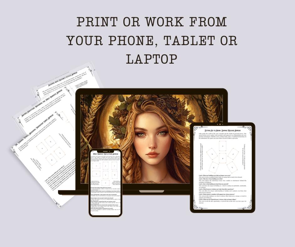 Lammas Tarot Spread Journal. 20 Tarot Spreads to Embrace the Energy of the Sabbat. Printable