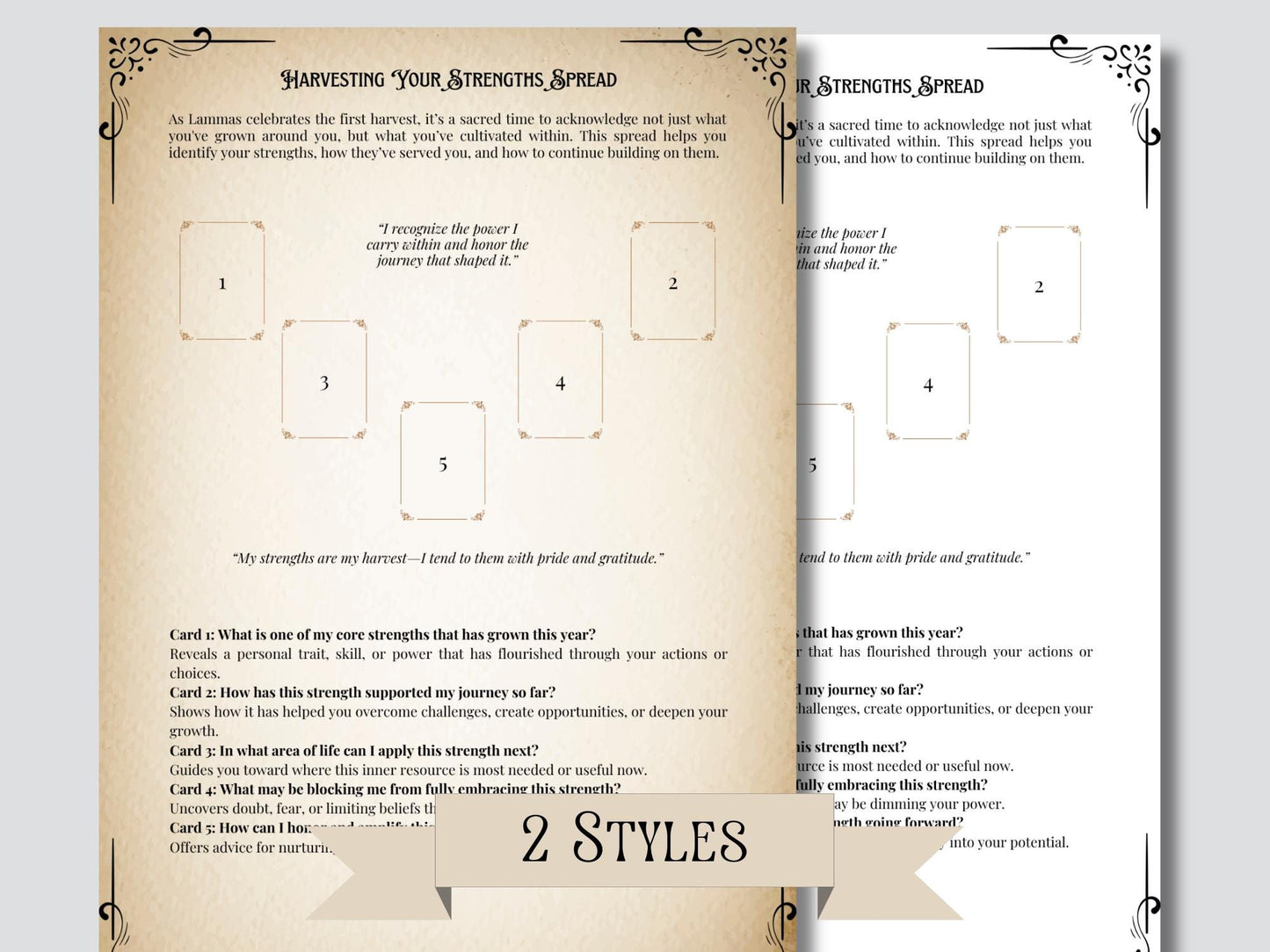 Lammas Tarot Spread Journal. 20 Tarot Spreads to Embrace the Energy of the Sabbat. Printable