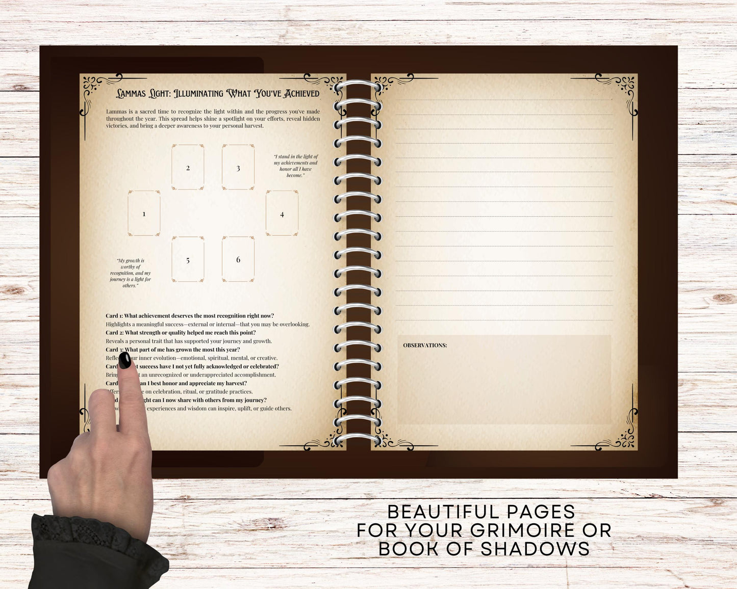 Lammas Tarot Spread Journal. 20 Tarot Spreads to Embrace the Energy of the Sabbat. Printable