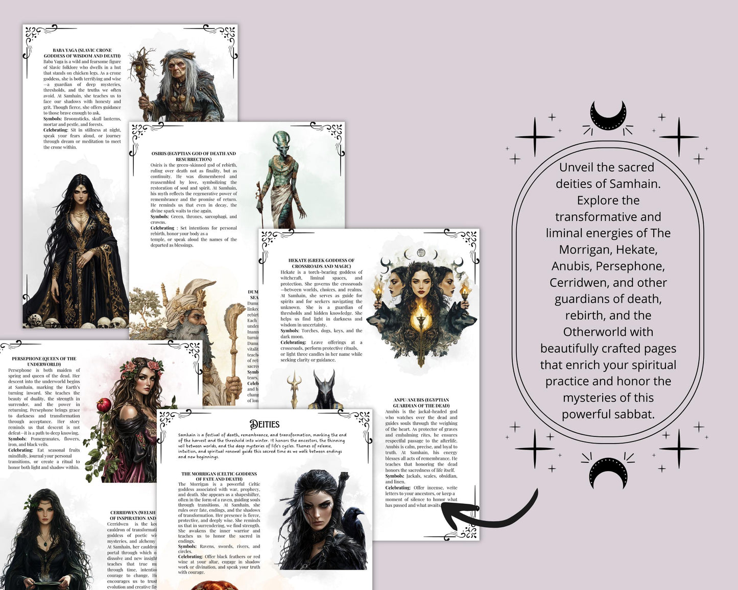 Samhain Guide PDF — Rituals, Correspondences & Altar | Wicca Pagan Witchcraft | Wheel of the Year Printable