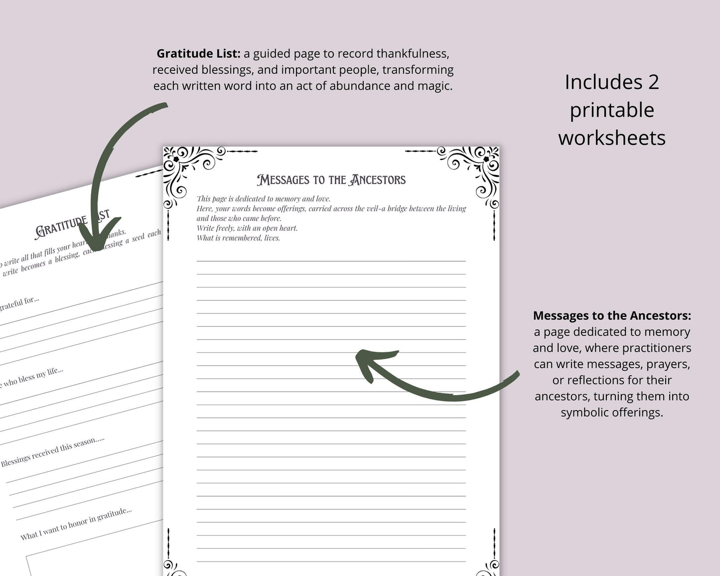 Witchy Thanksgiving Grimoire | Book of Shadows PDF | Rituals, Gratitude, Recipes & Harvest Magic. Printable