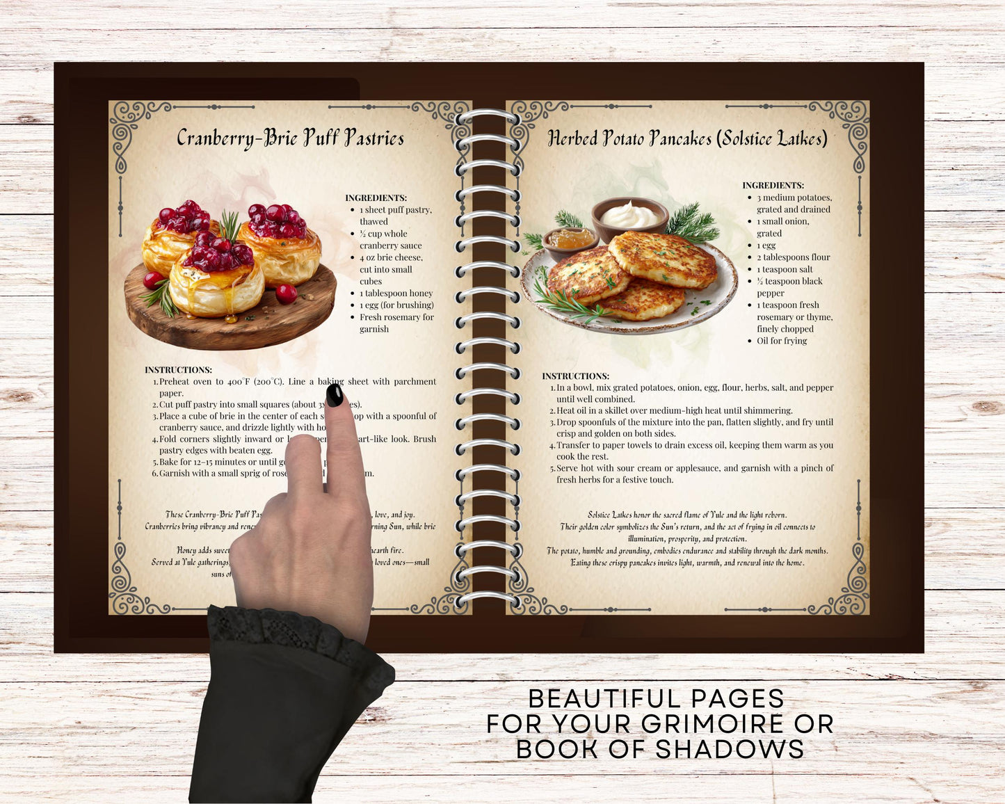 Yule Cookbook • Winter Solstice Recipes, Ritual Foods & Blessings | Digital Pagan Recipe Book | Printable