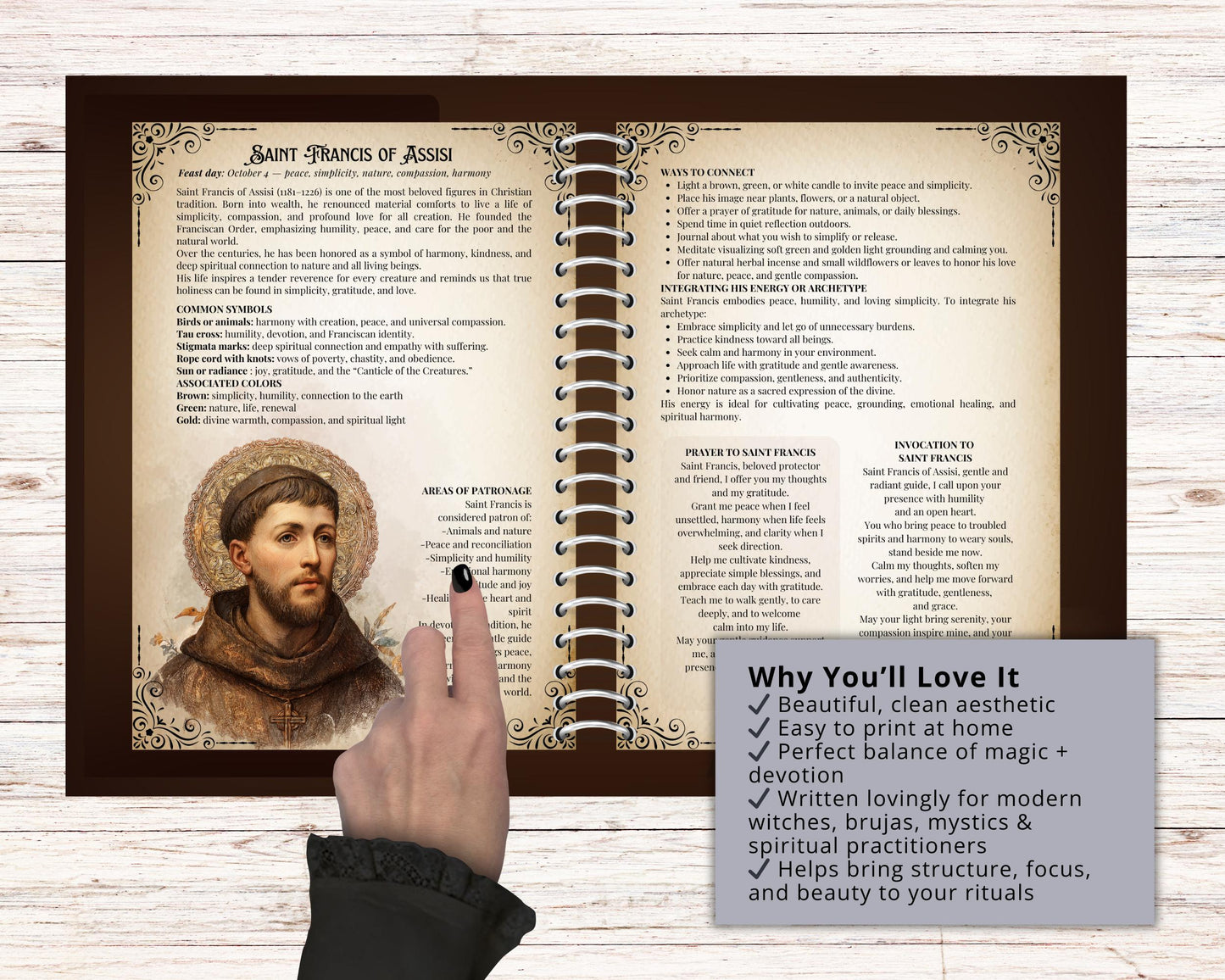 How to Work with Saints in Rituals | Printable Grimoire Pages PDF | Prayers & Altars