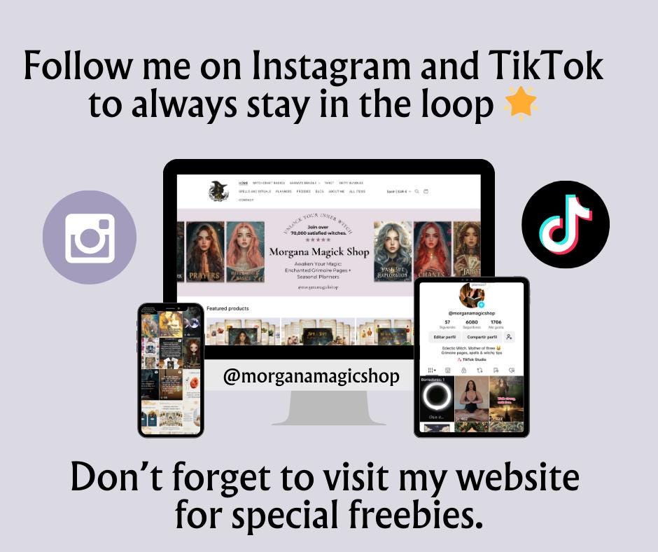 Spirit Dolls Grimoire Pages Printable | Spiritual Doll Creation Guide | Witchcraft Grimoire Pages