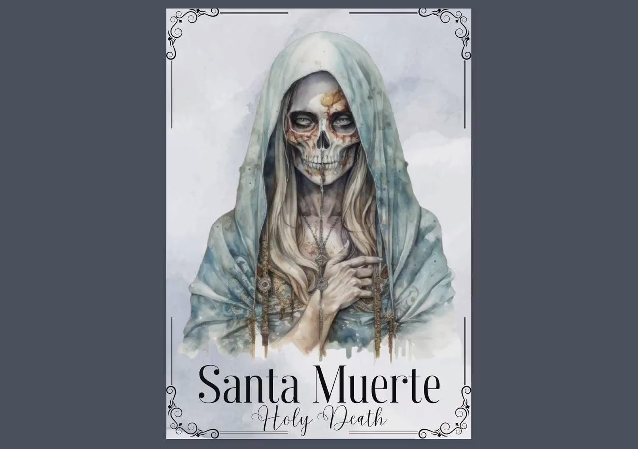 Santa Muerte. Holy Death. Basics. Beautiful pages for your Book Of Shadows. Printable