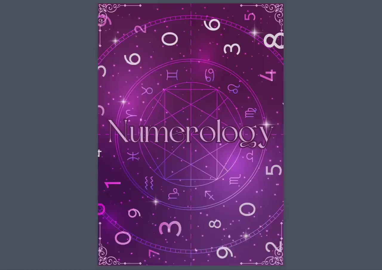 Numerology. Beginners guide. Beautiful pages for your Grimoire or Book Of Shadows. Printable