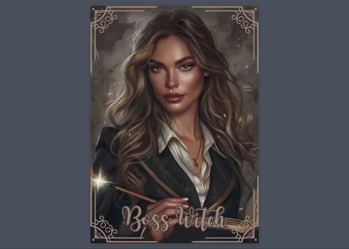 Boss Witch. Beautiful pages for your Grimoire or Book of Shadows. Printable.
