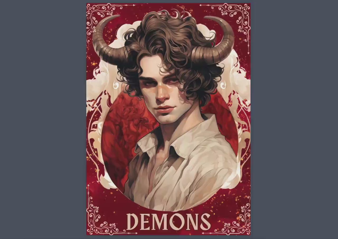 Demons Grimoire pages. Beautiful version. Demonic witchcraft. Printable Grimoire pages.
