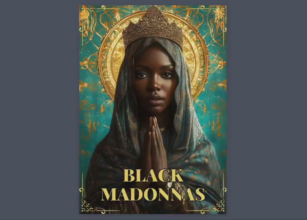 Black Madonnas. Beautiful pages for your Grimoire or Book Of Shadows. Printable.