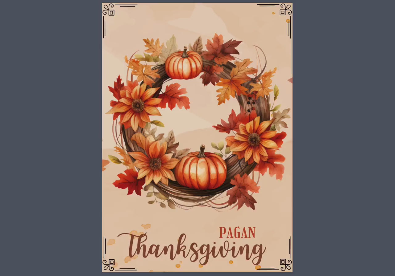 Pagan Thanksgiving+ BONUS (Planner). Printable Grimoire pages. Instant download
