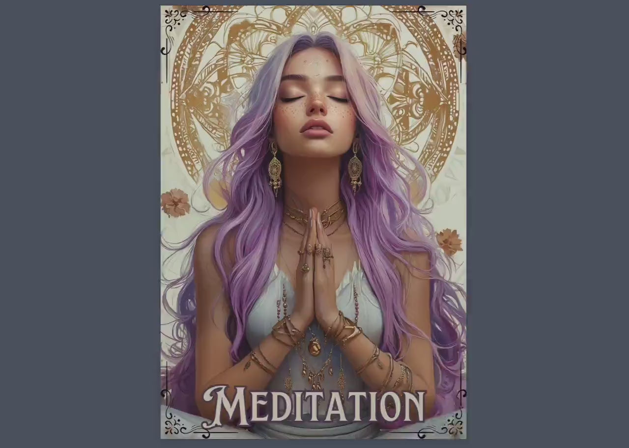 Meditation Guide. Breathing Techniques, Styles, Affirmations, Journal Prompts, Meditation Scripts, and more! Printable