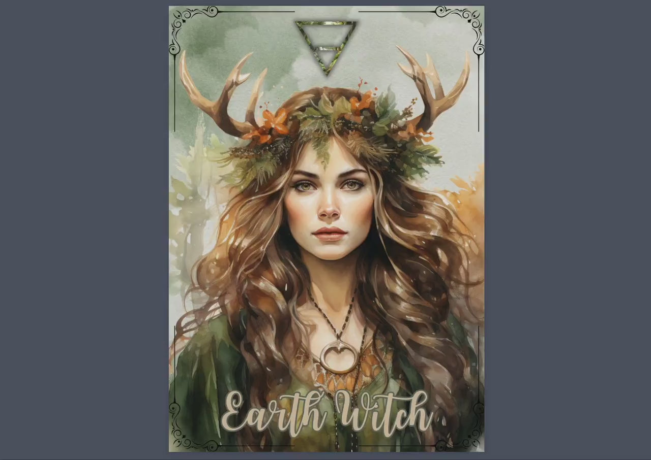 EARTH WITCH. Beautiful pages for your Grimoire or Book of Shadows. Printable
