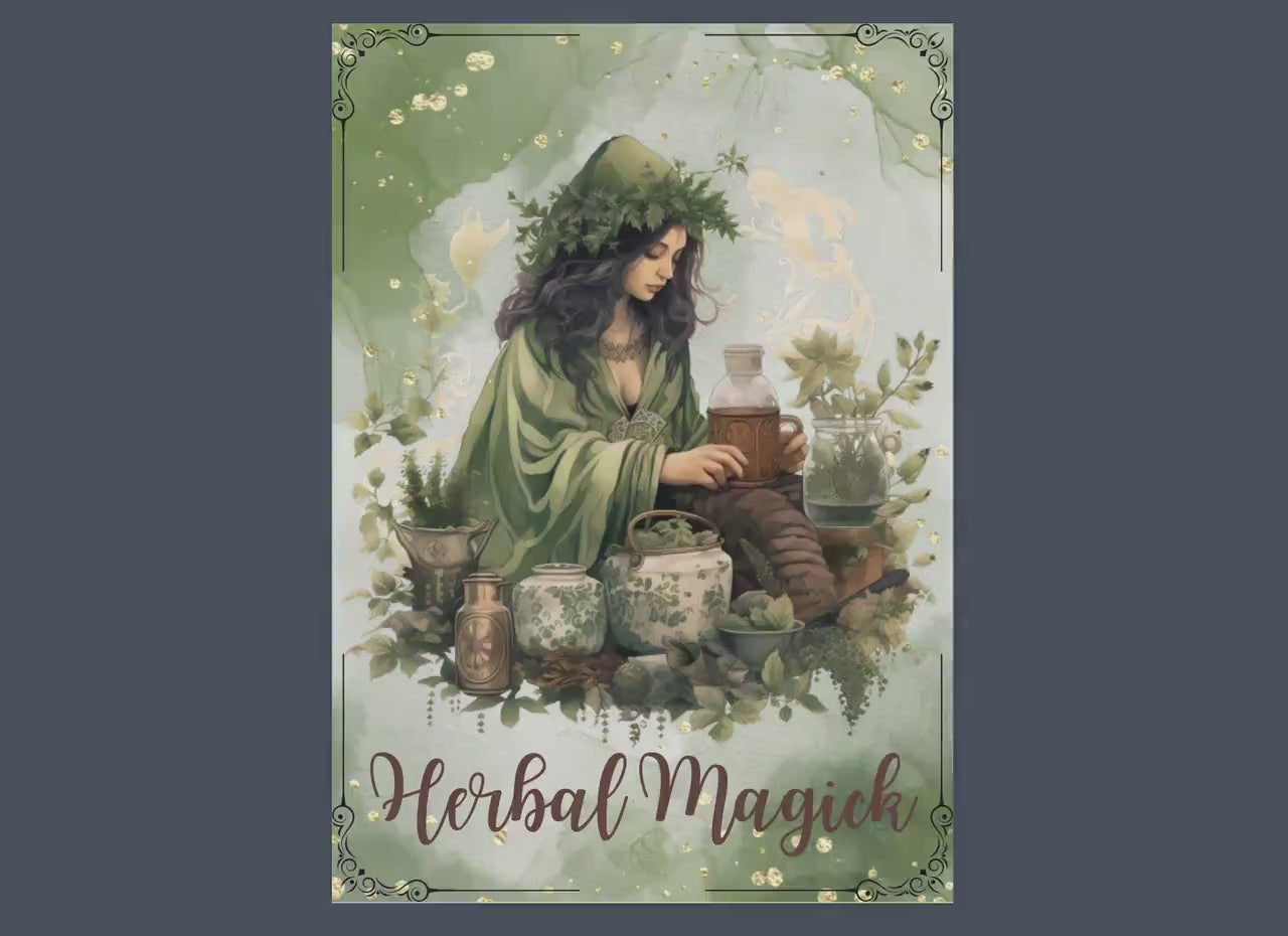 Herbal Magick + BONUS (Herbal journal). Basics. Beautiful pages for your Book Of Shadows. Instant download.