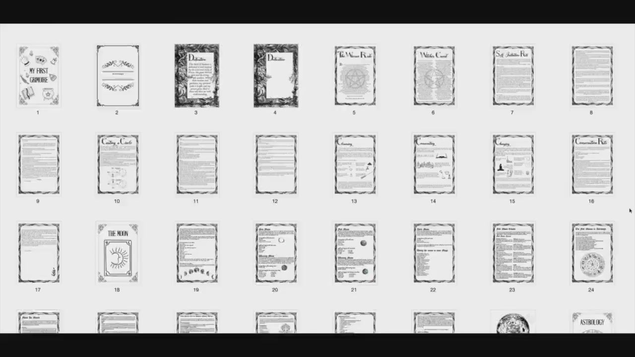 My First Grimoire, Digital Book Of Shadows, The most Complete Grimoire. A4,A5, LETTER SIZE. Instant download