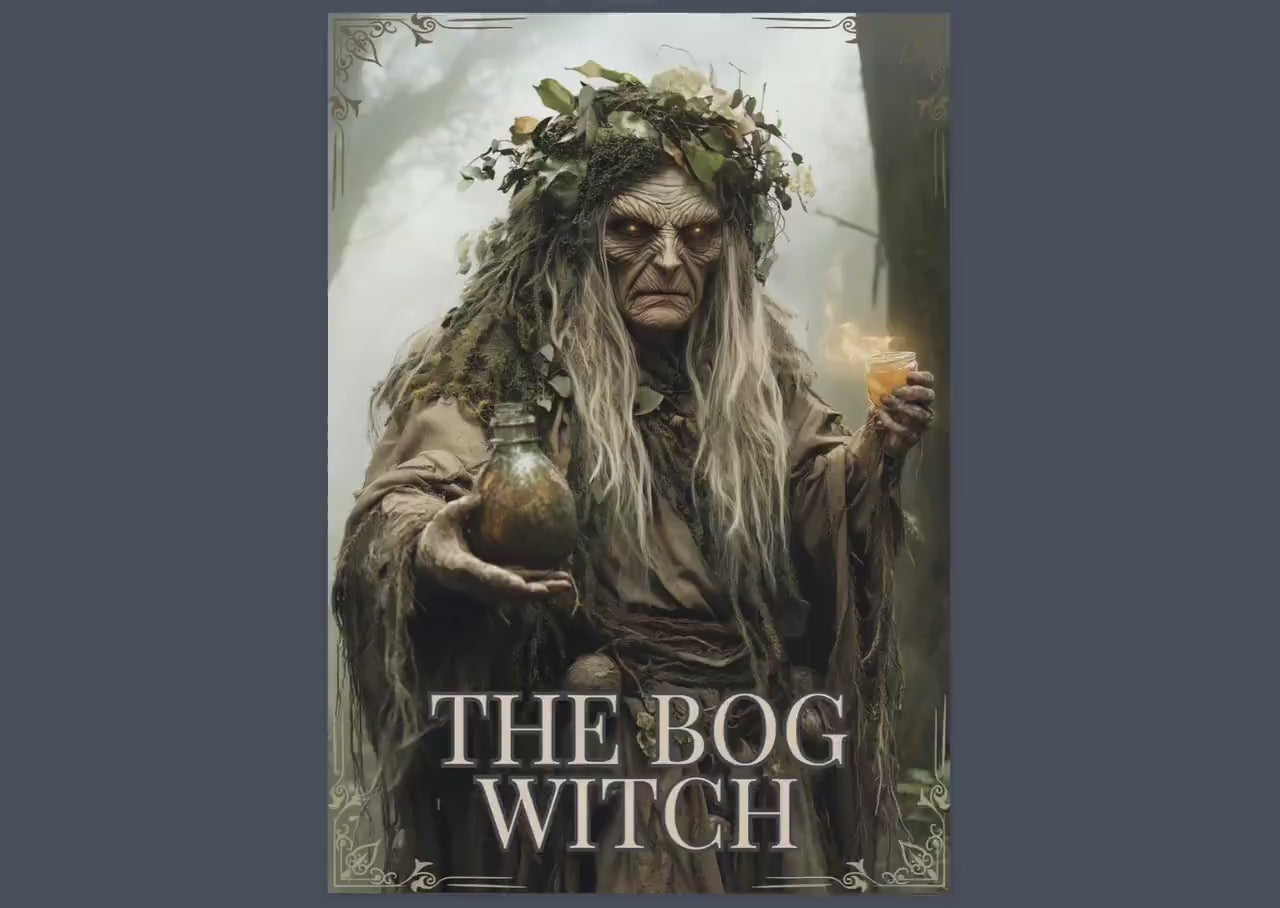 The Bog Witch. Beautiful pages for your Grimoire or Book of Shadows. Printable.