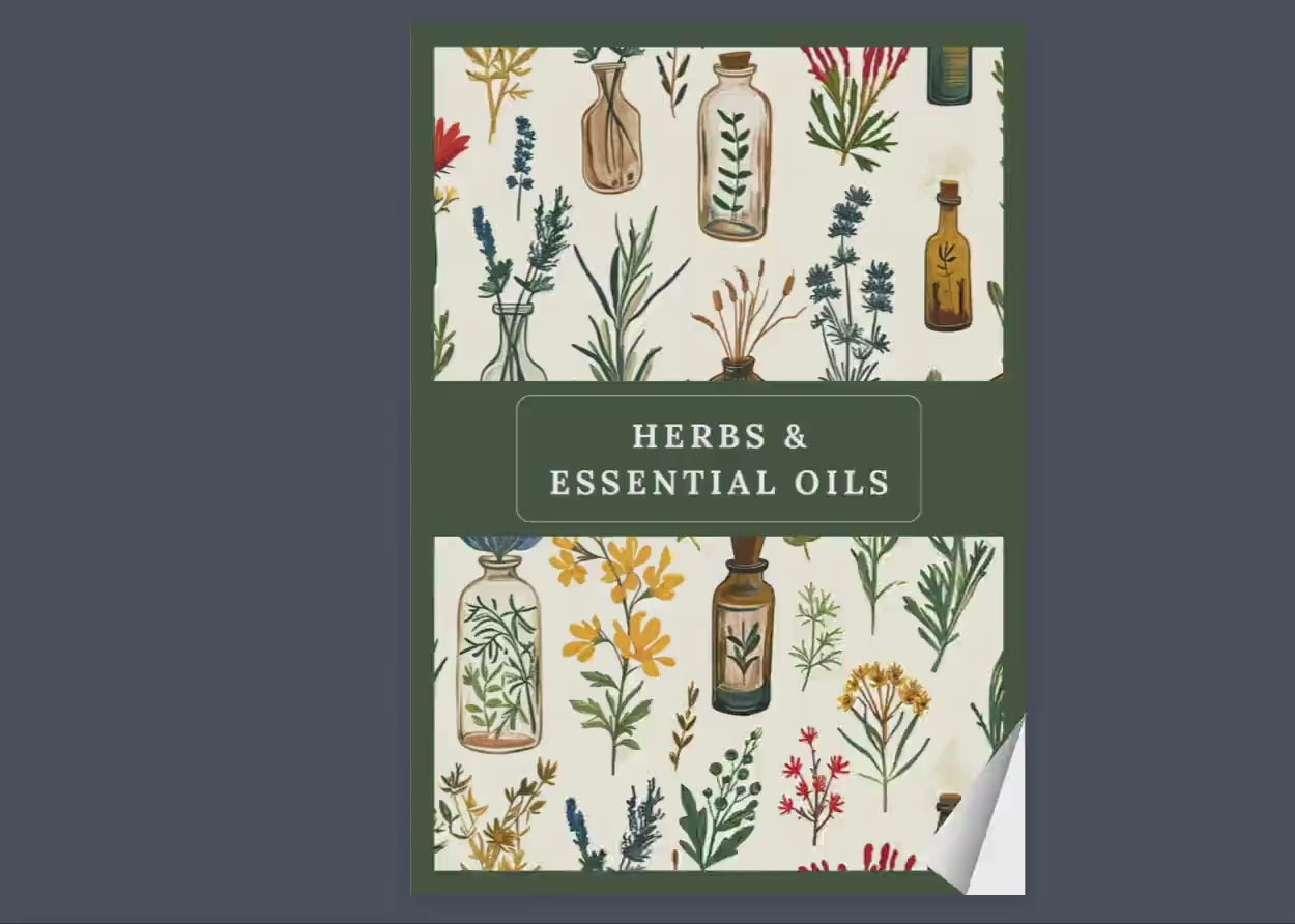 Herbs & Essential Oil Journal. Printable